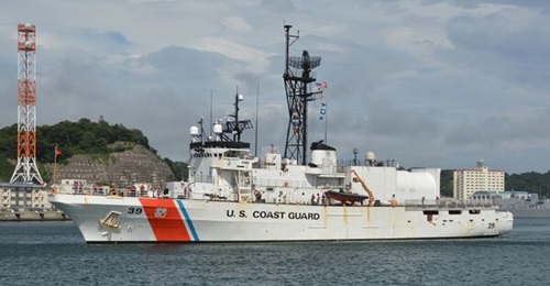 US Coast Guard Cutter 
        
         shadowed a Russian naval vessel near Alaska recently.