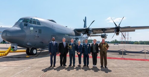 Representatives of the New Zealand Defence Force and the New Zealand MoD accepted the country's first Lockheed Martin C-130J-30 on 8 August 2024.