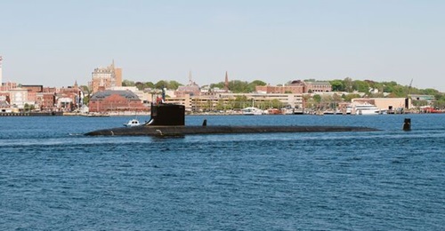 US and Australian naval personnel finished joint maintenance on the USS 
        
        , marking a milestone for AUKUS Pillar 1.