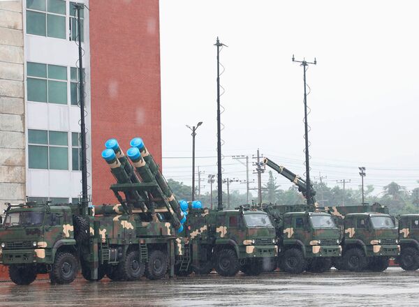 The Bangladesh Army inducted an undisclosed number of Tiger T-300 MRLs in a ceremony held on 20 June near Dhaka. (Inter-Services Public Relations)