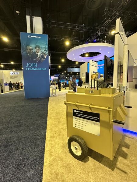 A SEMPRE M digital infrastructure system on display at the Air & Space Forces Association's conference in September 2024.