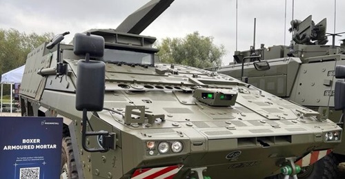Patria and Rheinmetall announced the debut of the UK prototype design Boxer Armoured Mortar Variant at the DVD 2024 exhibition in Millbrook on 18 September.