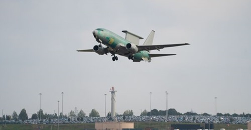 The first of three Boeing E-7A Wedgetail AEW1 aircraft makes its maiden flight on 20 September.