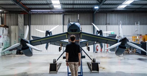 The STRIX Uncrewed Aerial System has an anticipated range of 540 km, carrying a 200 kg payload.