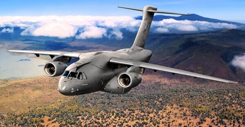 An artist's rendering of the Embraer KC/C-390 in South African Air Force markings.