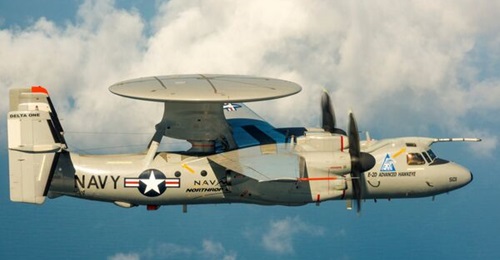 A US Navy E-2D Hawkeye. Deficiencies in the Hawkeye were not satisfactorily tracked, according to the US DoD Inspector General.