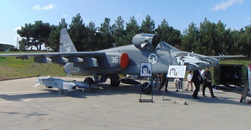 The Su-25ML displayed at ADEX.