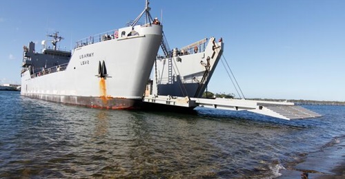 The US Army Frank S Besson (LSV 1)-class logistics support vessel CW3 
        
        , shown here at Ford Island, Hawaii, in 2023, is part of an ageing fleet the army needs to maintain.
