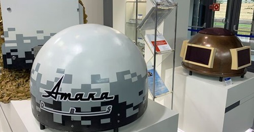 The Ataka-Shorokh (right) and Ataka-DBS (left) C-UAV systems.