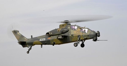 A Z-10 attack helicopter (seen here) was one of seven PLA aircraft, including an Mi-17 transport helicopter, spotted entering Taiwan's southwestern ADIZ on 26 October.