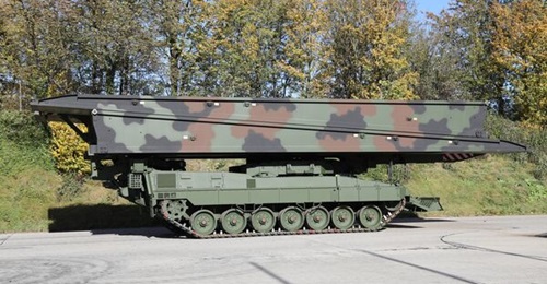 KMW has handed over the first of six Leguan AVLBs to the NDMA.