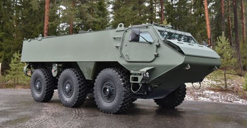 Latvia received the first four Patria 6×6 APCs on 29 October under a joint vehicle programme with Finland.