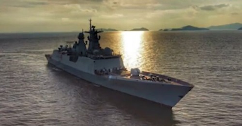 The Pakistan Navy announced on 8 November that it commissioned PNS 
        
        , its first of four Chinese-built Type 054A/P frigates, in a ceremony held at the Hudong-Zhonghua shipyard in Shanghai.