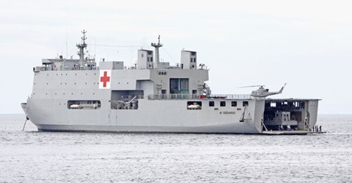 The Indonesian Navy's sole purpose-built hospital ship, KRI 
        
         (990). The service is anticipating the delivery of two more similar vessels from PT PAL.
