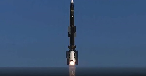 Turkey test fired the Siper air defence system from a test range in the Black Sea province of Sinop.