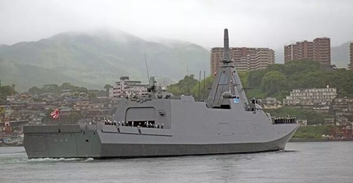 Japan's seventh Mogami-class frigate, 
        
        , was delivered to the JMSDF on 21 May 2025.