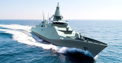 Damen's SIGMA 10514HN  proposal  for the Hellenic Navy's corvette programme.
