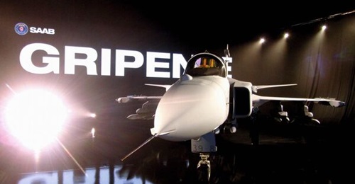 Seen at its roll-out in 2016, the Gripen E/F could be an option for the Czech Republic when its lease on 14 Gripen C/Ds expires in 2027.