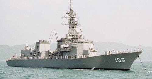 The Japan Maritime Self-Defense Force's Murasame-class destroyer JS 
        
        . The vessel undertook an escort mission of HMAS 
        
         in November 2021.