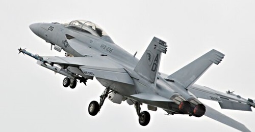 Germany is expected to acquire the Super Hornet (pictured) and the Growler to partially satisfy the Luftwaffe's Tornado replacement requirement.