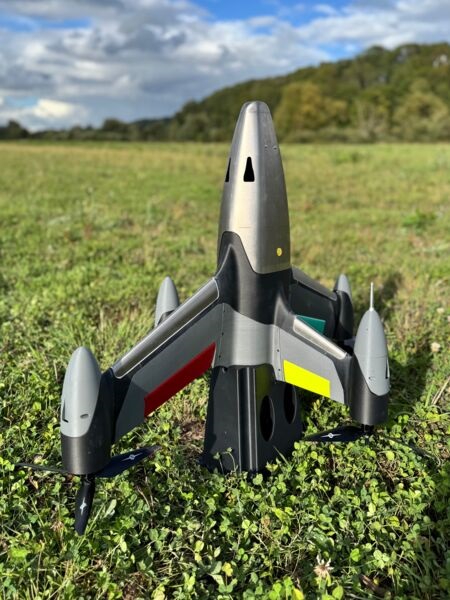 The MARSS Interceptor MR C-UAS seen during testing in the UK in September 2025.