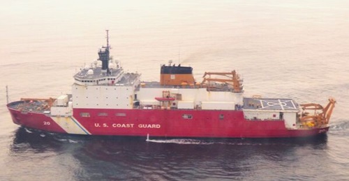 Cutter 
        
        , shown here operating in the Gulf of Alaska, conducted maritime boundary line patrols in the Arctic in the latter half of 2025.