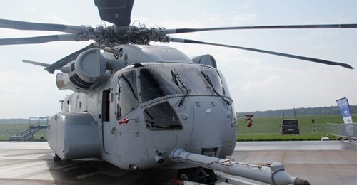 The CH-53K was displayed at the last ILA Berlin Airshow in 2018.