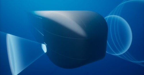 A concept graphic of Thales' Sonar 76Nano in use, released in December 2025.
