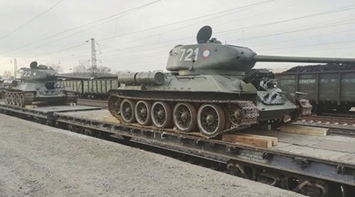 Russia received 30 vintage T-34/85 tanks from Laos in early January. The tanks are to be used in military parades, museum exhibitions, and films about World War II.