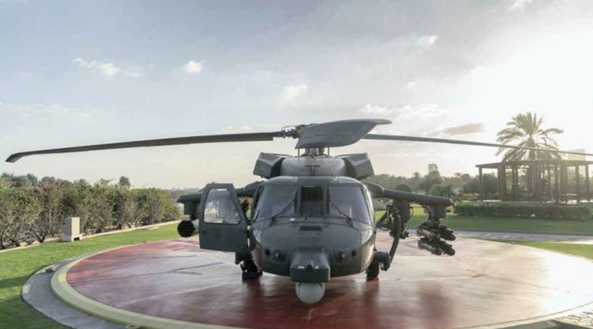 The newly revealed armed Black Hawk for the UAE shows several enhancements, most notably the stub wings fitted with four hardpoints for the carriage of a range of weapons.