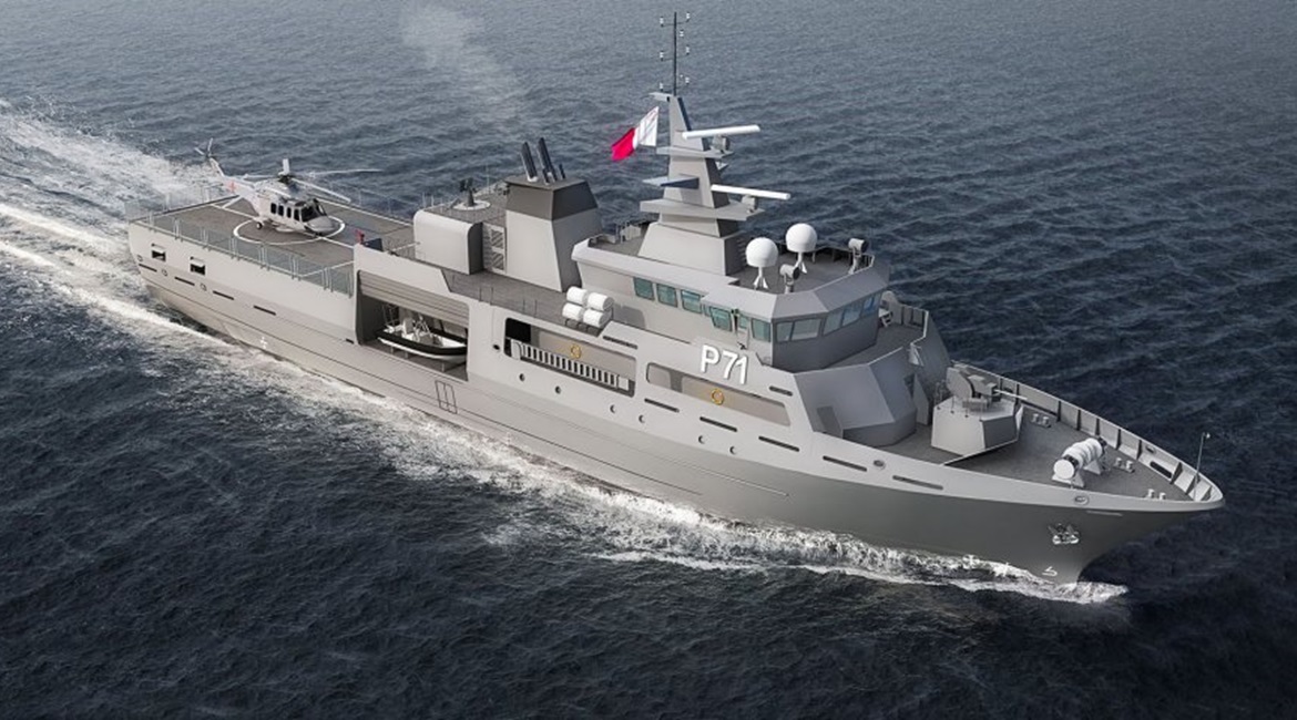 The new 1,800 tonne OPV will provide a significant uplift in capability for the AFM.