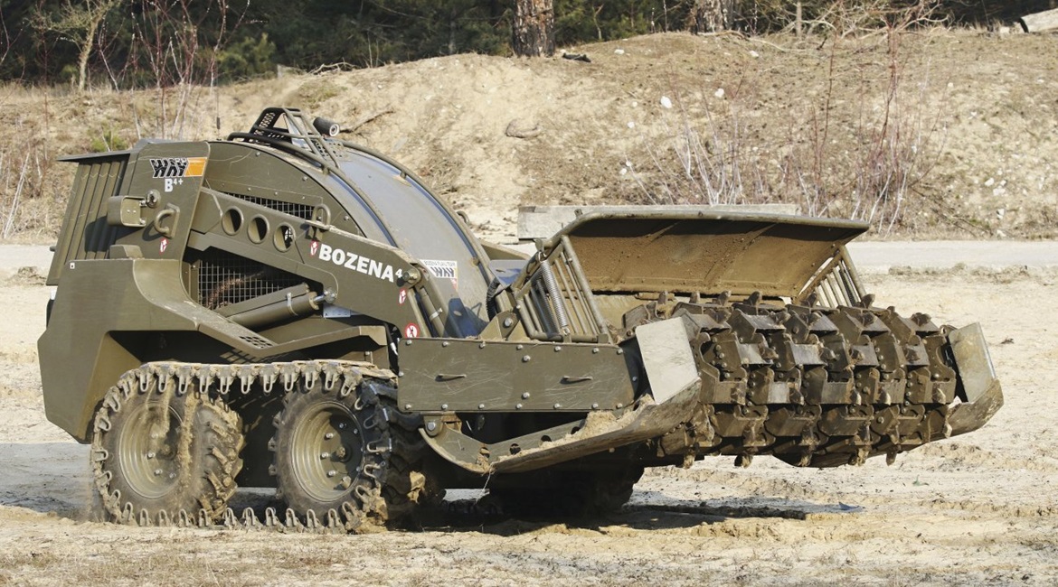 The Bozena 4+ mine-clearance UGV features a range of improvements including extended operating endurance.