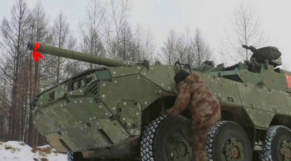 No official information has yet to emerge about the designation, size, and performance of the new assault gun.