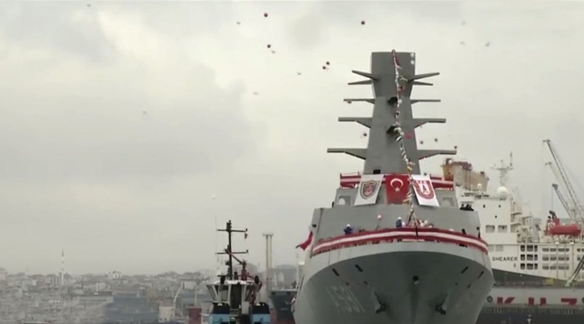 Turkey's first national test and training ship, 
        
         (A-591), was launched on 9 February at Tuzla shipyard near Istanbul, Turkey.