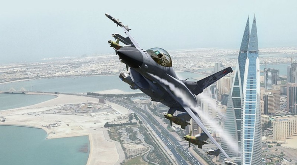 Artist's illustration of the Lockheed Martin F-16V Block 70 variant for Bahrain. A company official said demand for the F-16 is accelerating around the world due to new production models and upgrades.