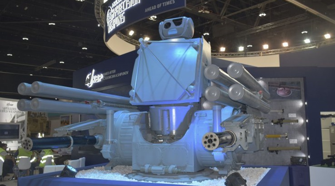 Russia publicly showcased an all-up system demonstrator of its new Pantsir-ME naval air defence system for the first time at the 2019 International Defence Exhibition and Conference in Abu Dhabi.