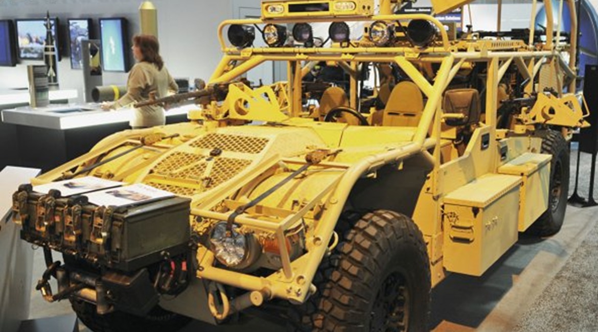 The GD-OTS Flyer72 won USSOCOM's GMV1.1 programme in 2013 and was re-configured to meet the US Army's GMV nine-man crew requirement.