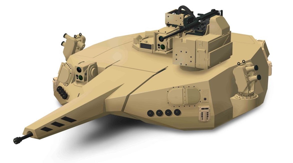 EOS launched a new modular medium-calibre turret called T2000 at the 2019 Avalon Airshow.
