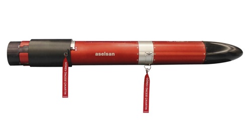 An effector from Aselsan's ZOKA range of torpedo countermeasure jammers and decoys