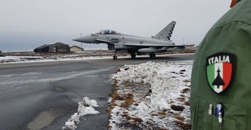 The Italian Air Force has deployed to Keflavik for the fourth time in recent years. It will perform air policing and training duties over Iceland through to mid-April.