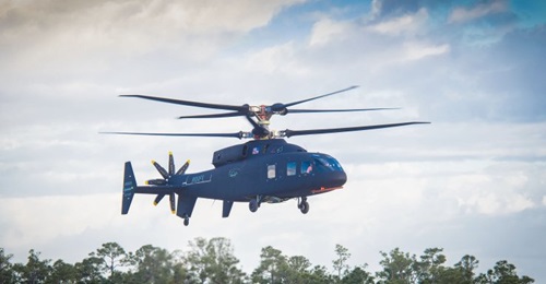 The first flight of the Sikorsky-Boeing SB>1 Defiant co-axial compound helicopter for the JMR-TD FVL programme took place on 21 March.