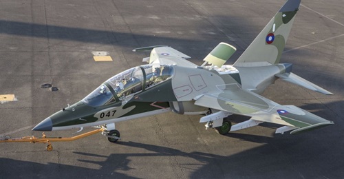 Russia's Irkut Corporation delivered an initial four Yak-130 trainer/light attack aircraft to Laos in late 2018 (one of which is pictured here).