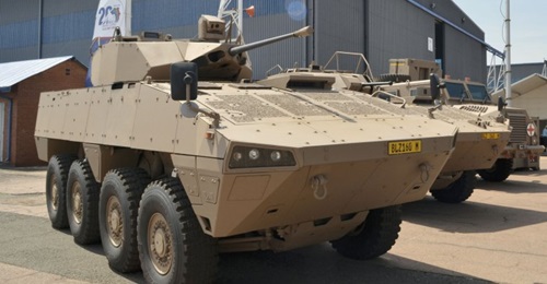 Denel hopes to reset the Badger IFV delivery contract with the SANDF, seen here at the 2018 Africa Aerospace & Defense (AAD) exhibition.