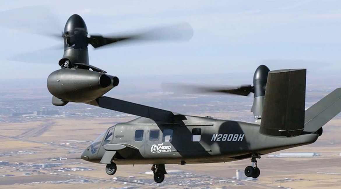 Along with the Defiant, the Bell V-280 Valor (pictured) could be developed into an operational platform to satisfy the FLRAA requirement for the US Army, USSOCOM, and USMC.