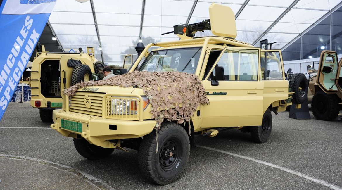 The Masstech Barkhane was among the vehicles presented by Technamm at the SOFINS exhibition, held at Camp de Souge, south of Bordeaux, on 2-4 April.