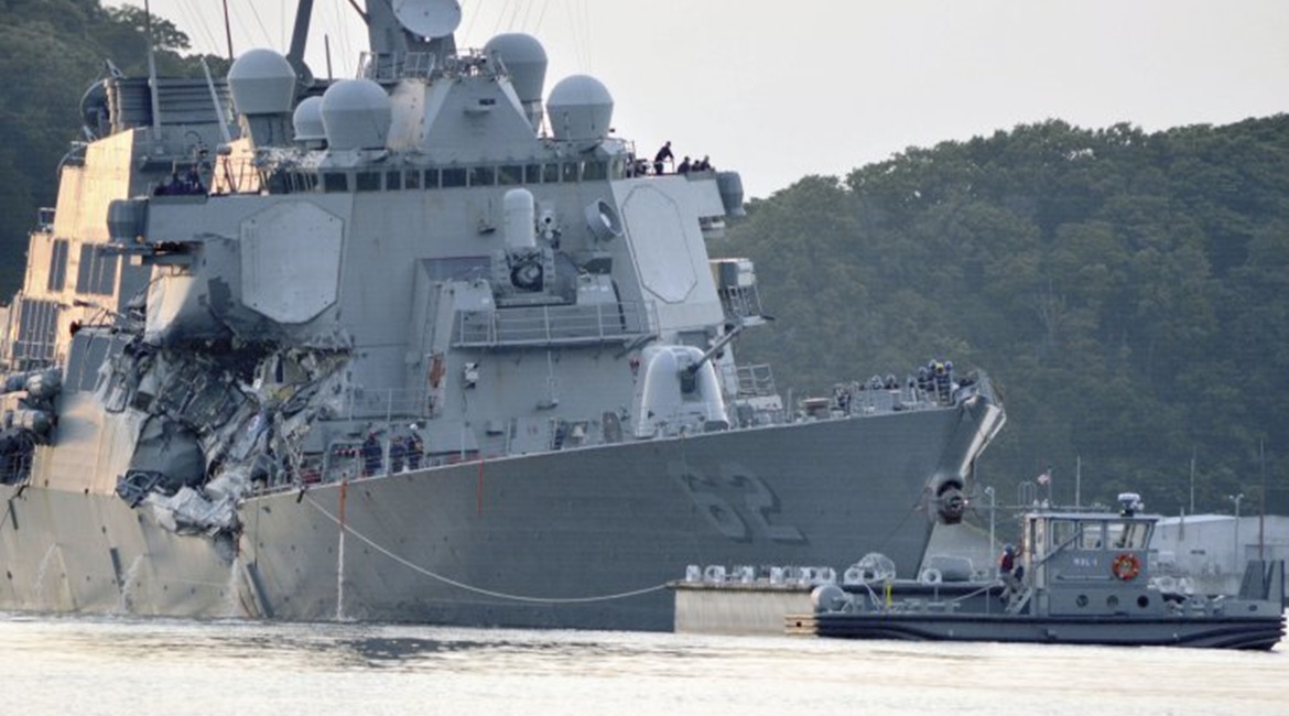 USS 
        
         needs an extensive overhaul after being damaged in a 2017 collision with a commercial ship in the Western Pacific.
