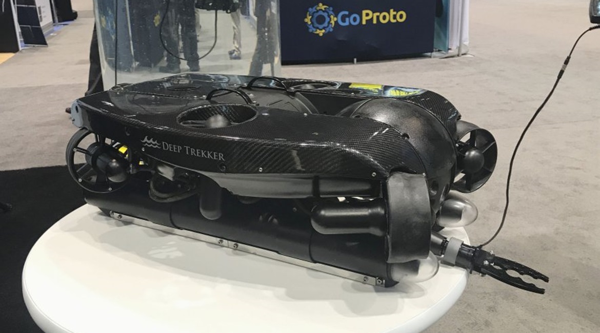 Deep Trekker's Revolution remotely operated vehicle can operate at depths of up to 305 m.