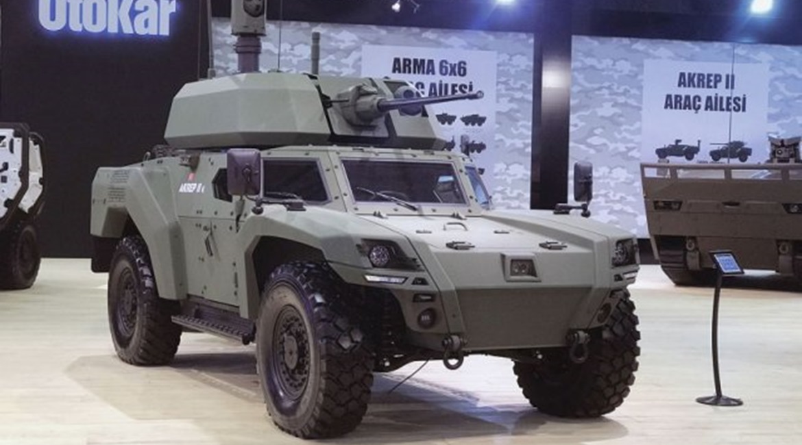 Otokar's Akrep IIe technology demonstrator, shown for the first time at IDEF 2019.