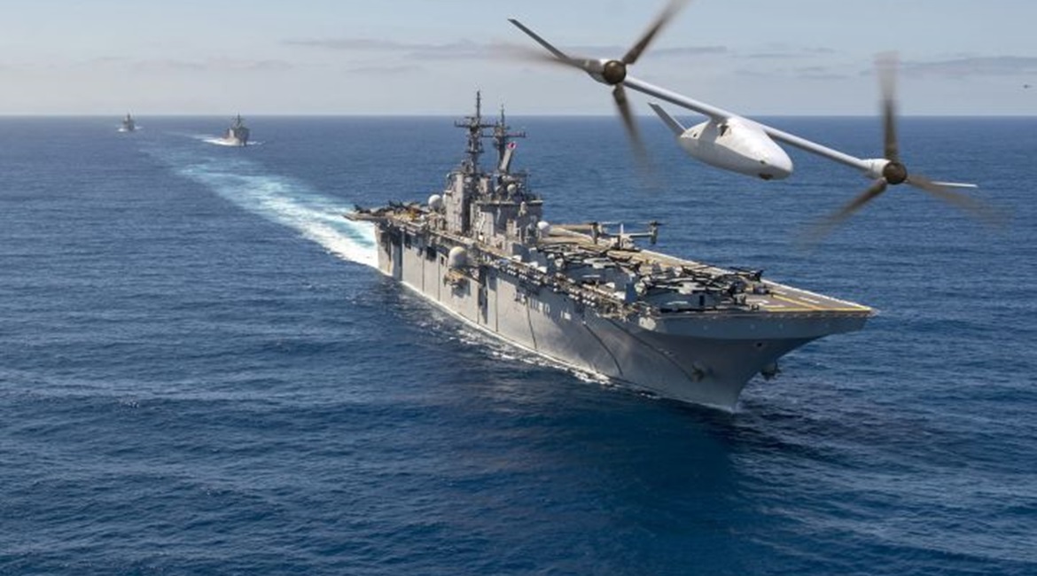 Bell's V-247 Vigilant unmanned tiltrotor was designed in anticipation of a USMC requirement for a large, armed UAV capable of operating from ships.