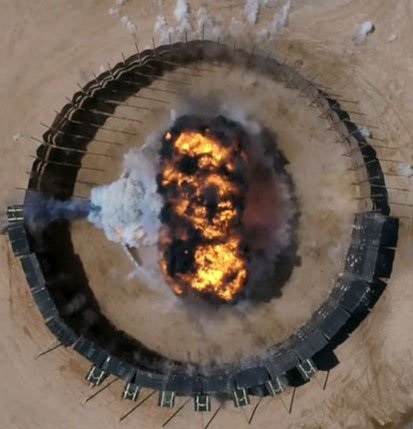 Raytheon conducted a successful arena test of the advanced warhead for its DeepStrike surface-to-surface missile on 7 May at the National Technical Systems testing facility in Camden, Arkansas.